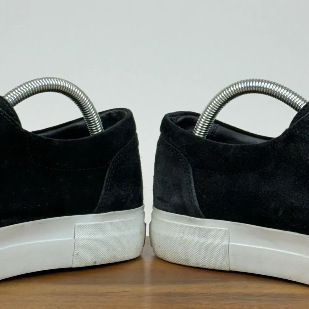 Womens Vince Cage Black Suede Casual Slip On Platform Sneakers Shoes‎ Size 9 M
